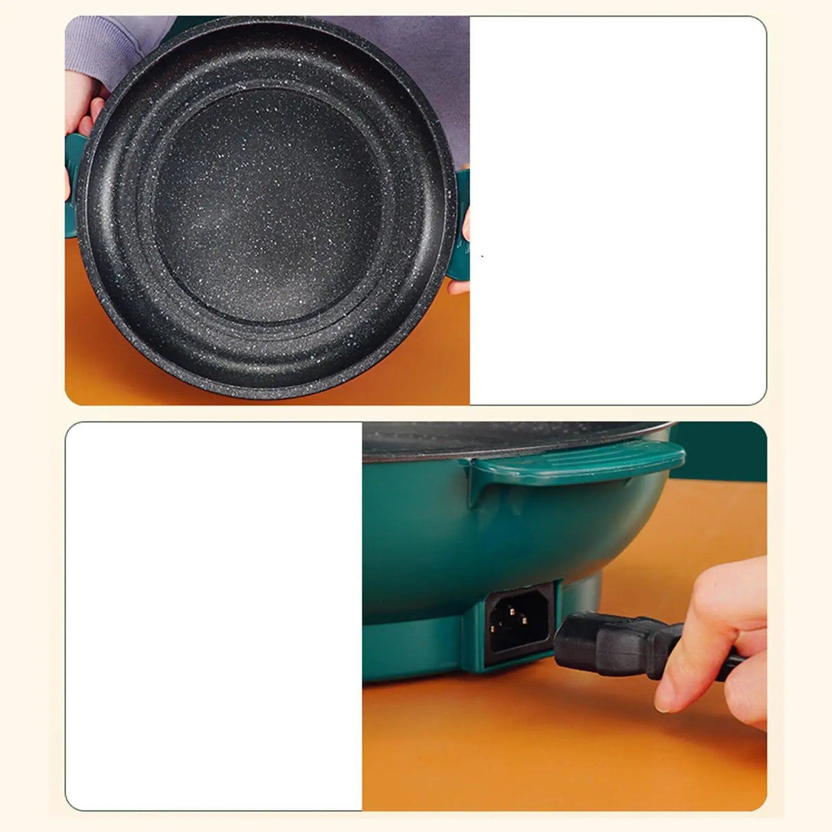 Electric Griddle 110v Barbecue Cooker Flat Top Grill