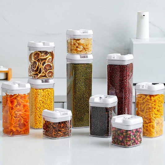 Clear Airtight Food Storage Containers Plastic Leak-Proof Food
