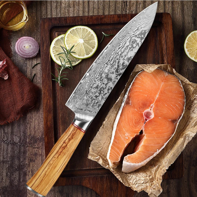 Damascus Steel Knife 67 Layer Slicing Knife Meat