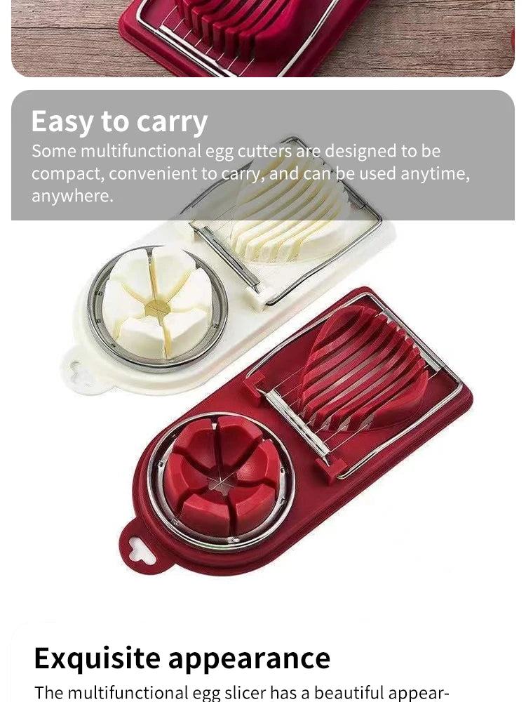 Egg Slicers Stainless Steel Slicer Fancy Splitter Egg