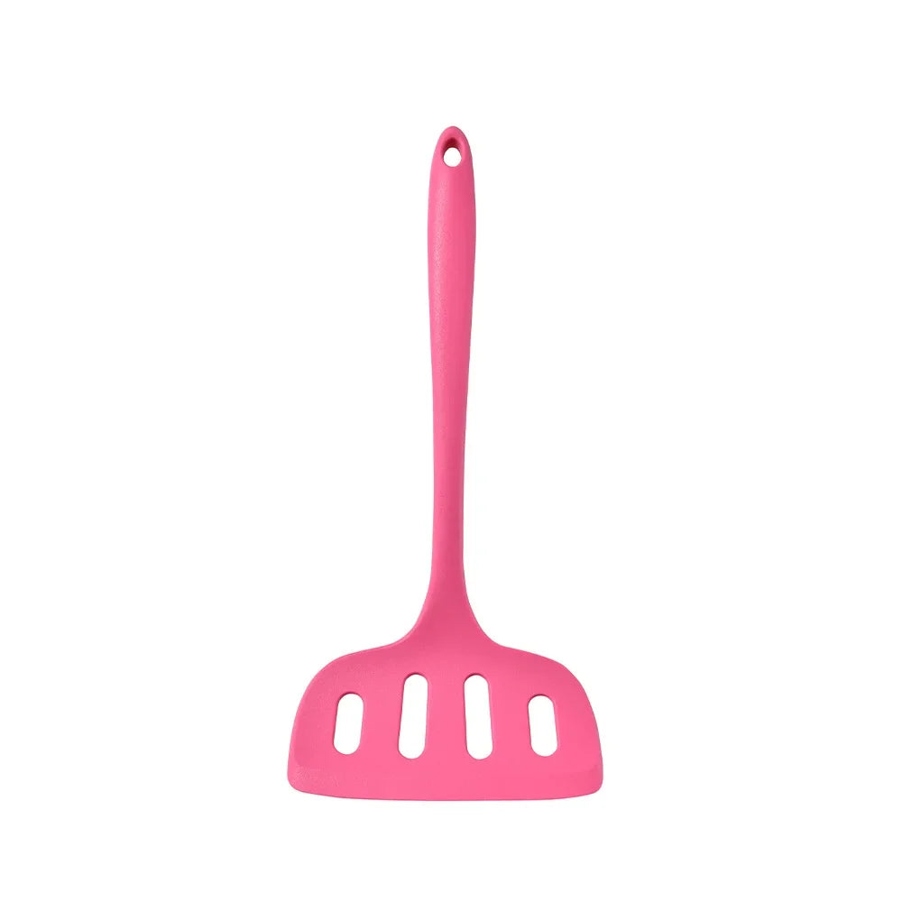 1/6pcs Pink Silicone Utensil Non-Stick Pans Silicone Spatula