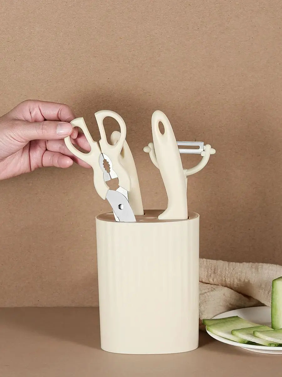 5-Piece Including Small Chopping Knife Scissors Fruit Knife