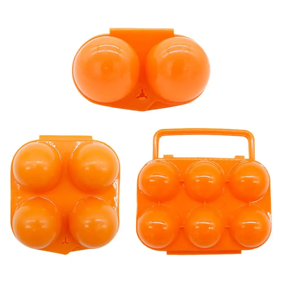 2/4/6 Grid Egg Storage Box Container Plastic Egg
