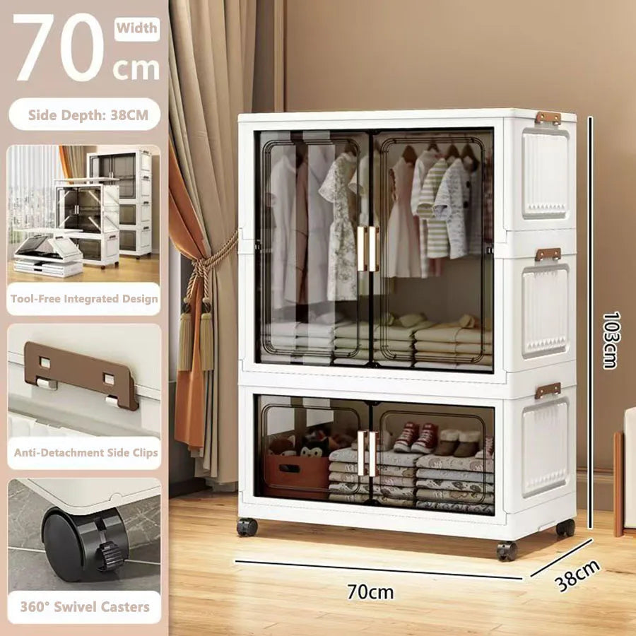 Storage Cabinet Folding Storage Box Living Room Toy