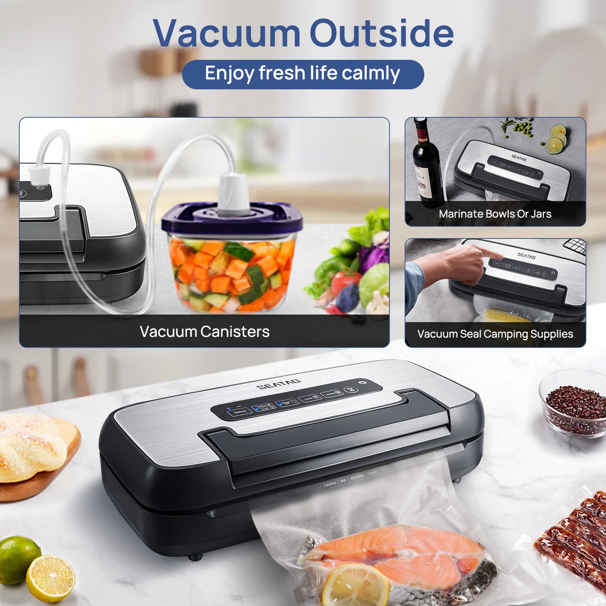 Seatao Vh5156 Vacuum Packing Machine Automatic Multi Functional