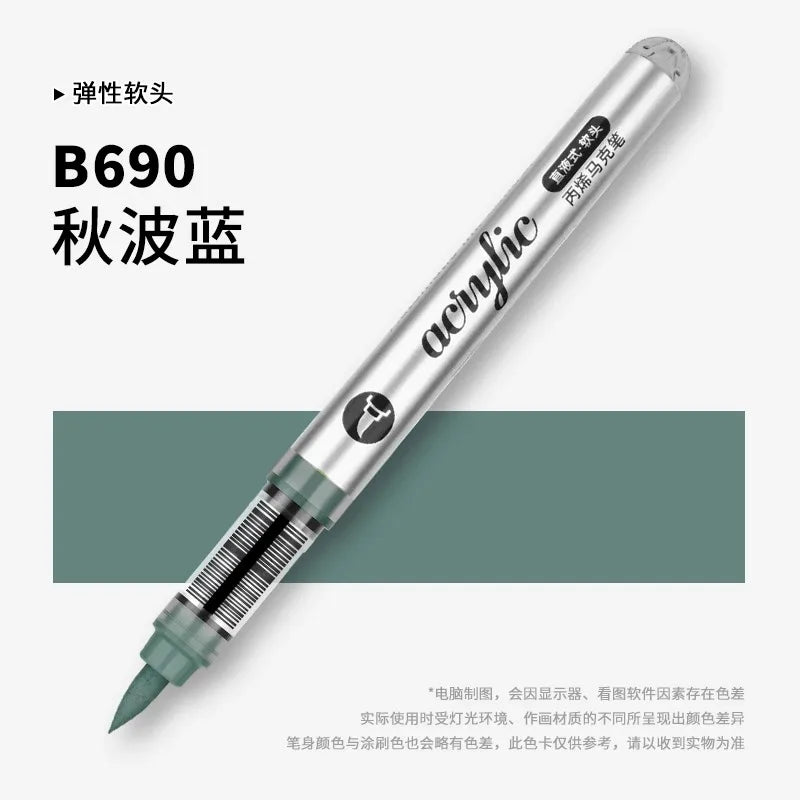 Grasp 120/1 Colors Acrylic Markers Brush Tip Paint