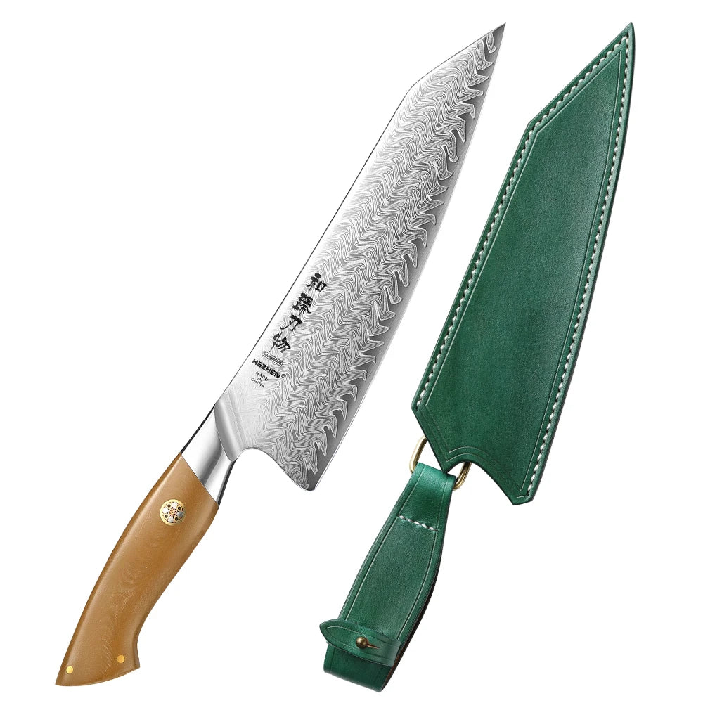 Hezhen Inch Chef Knife 67 Layers Damascus Steel