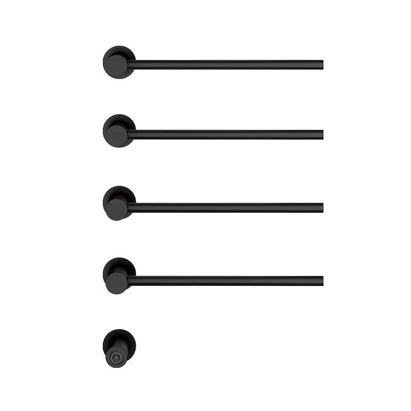 Oxg Black Bathroom Electric Bath Towel Rack Electric