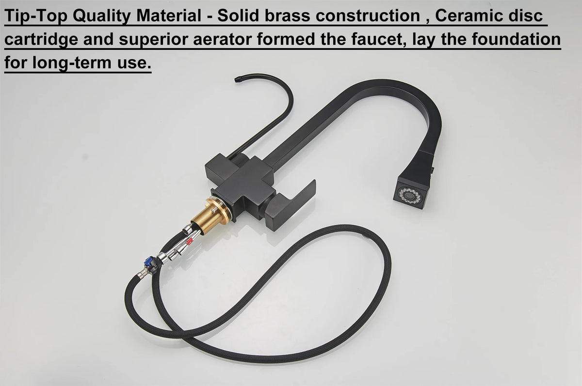 Square Touch On Filter Faucets Pull Down Cold