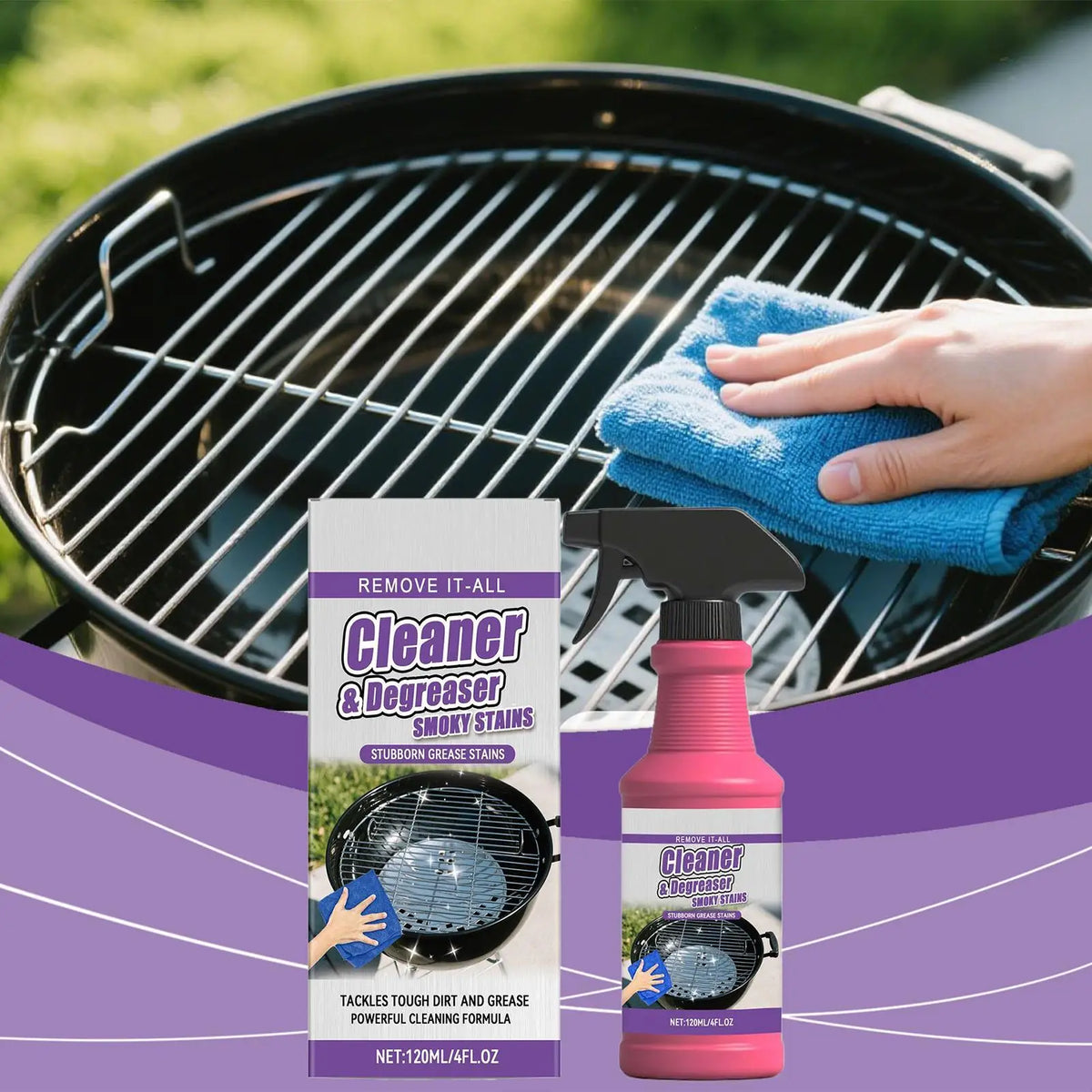 120ml Barbecue Rack Cleaner Powerful Cleaning Stubborn Grease