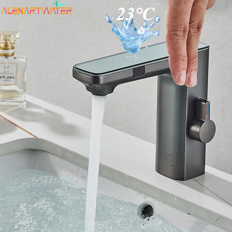 Smart Sensor Led Faucet Bathroom Basin Infrared Faucet