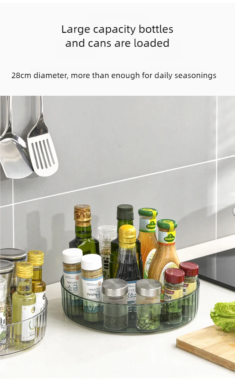 360 Rotating Tray Lazy Susan Fridge Organizer Turntable