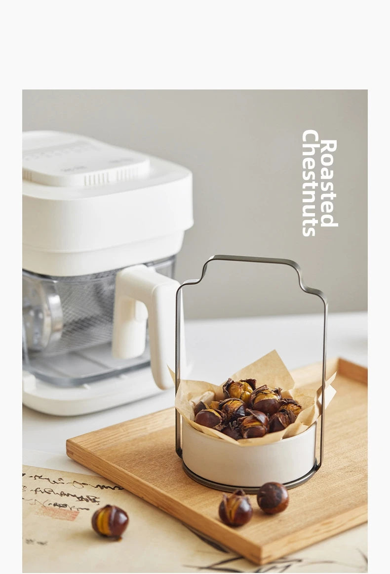 Air Fryer See-Through Glass Basket Small Non-Stick No