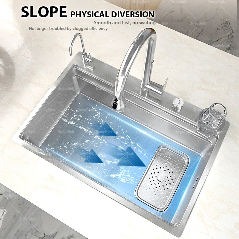 Silver Sink 304 Stainless Steel Large Slot Undermount