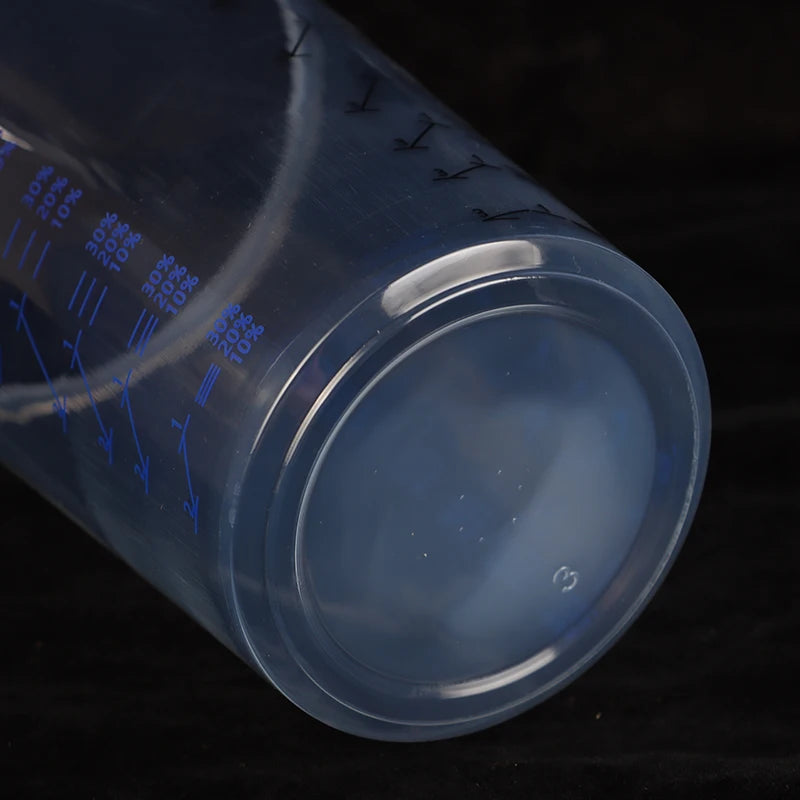10pcs Disposable Measuring Cups 1000ml Clear Graduated Plastic