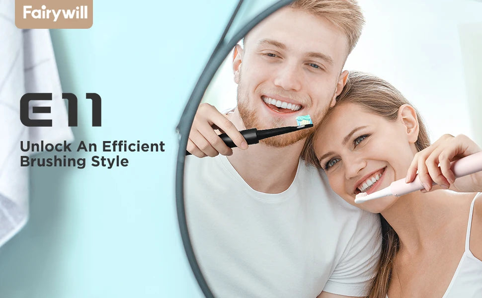 Fairywill Sonic Electric Toothbrush E11 Waterproof Usb Charge