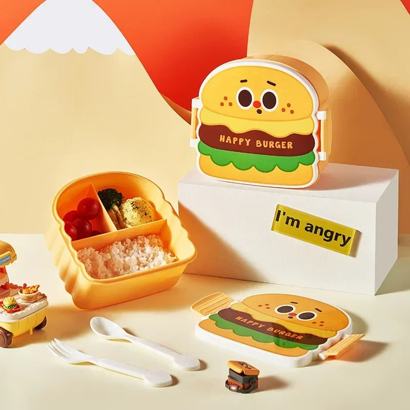Kid Lunch Boxes Hamburger Bento Box Children Creative