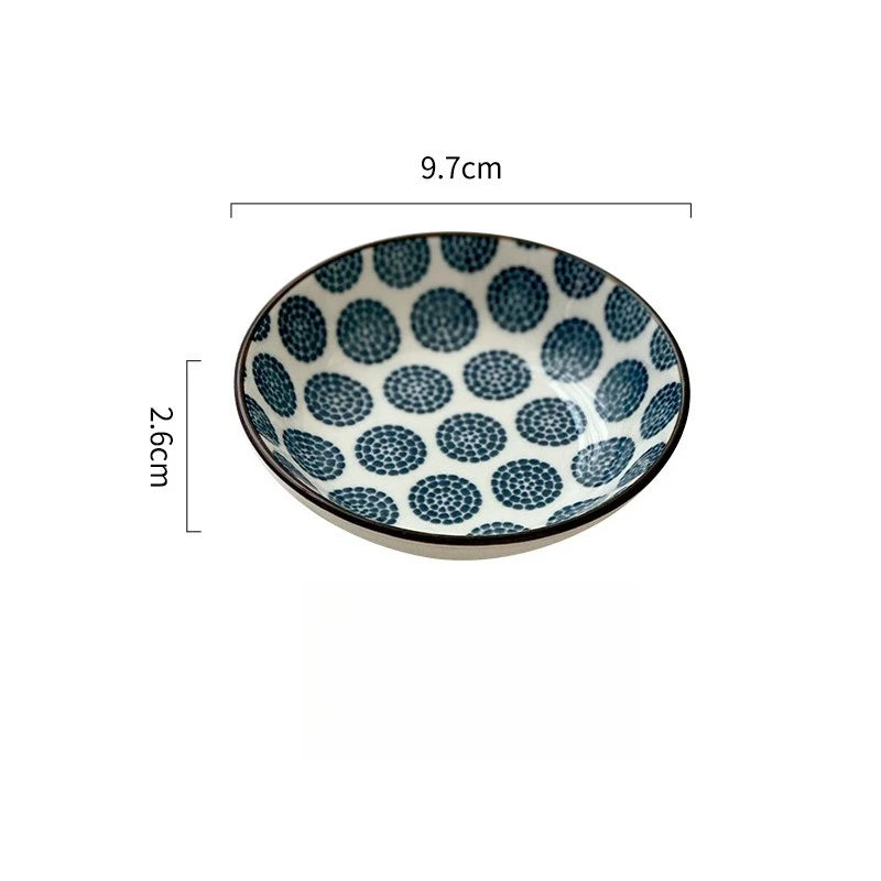 Ceramic Soy Sauce Dish Small Dipping Bowl Tableware