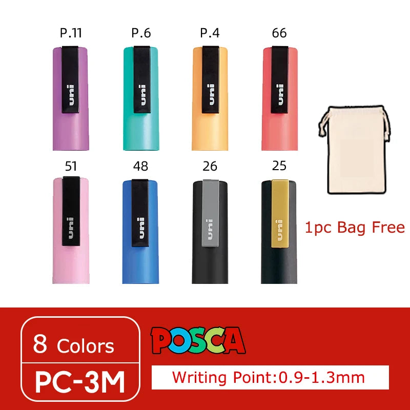 Uni Posca Full Marker Pen Storage Bag Pc-1m