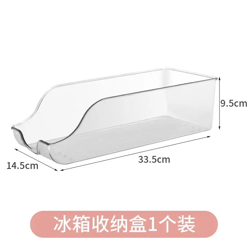 Pull-Out Refrigerator Organizer Drawer Clear Fridge Storage Bin