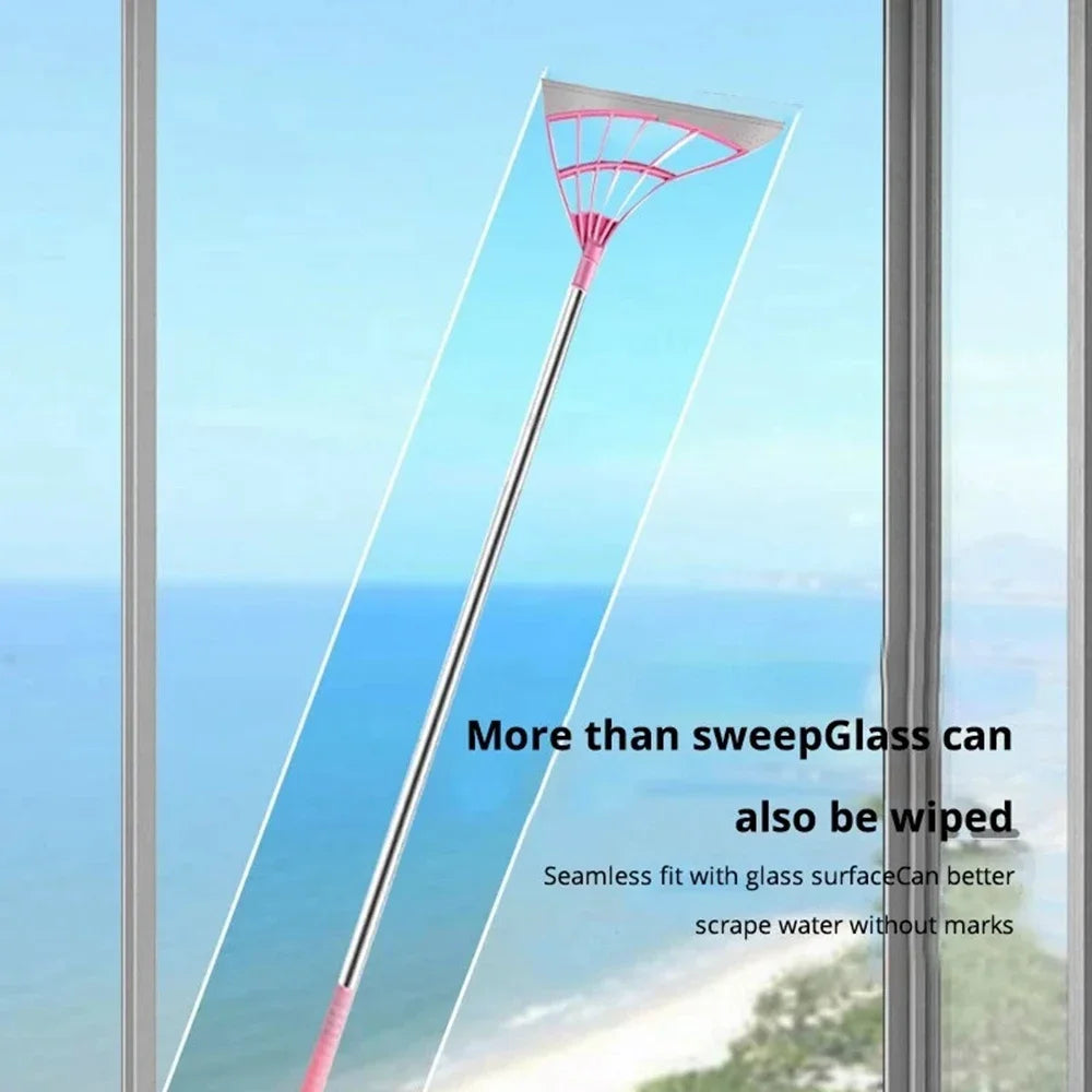 Silicone Scraper Broom Magic Wiper High Place Glass