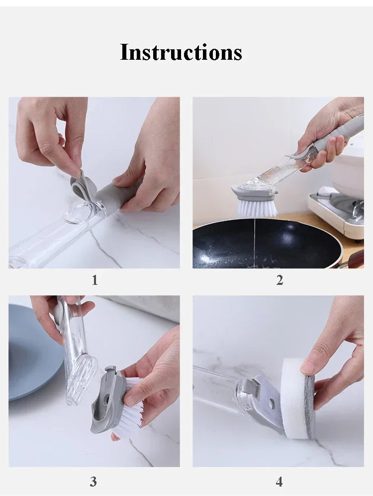 Cleaning Brush In Long Handle Cleaing Brush Removable
