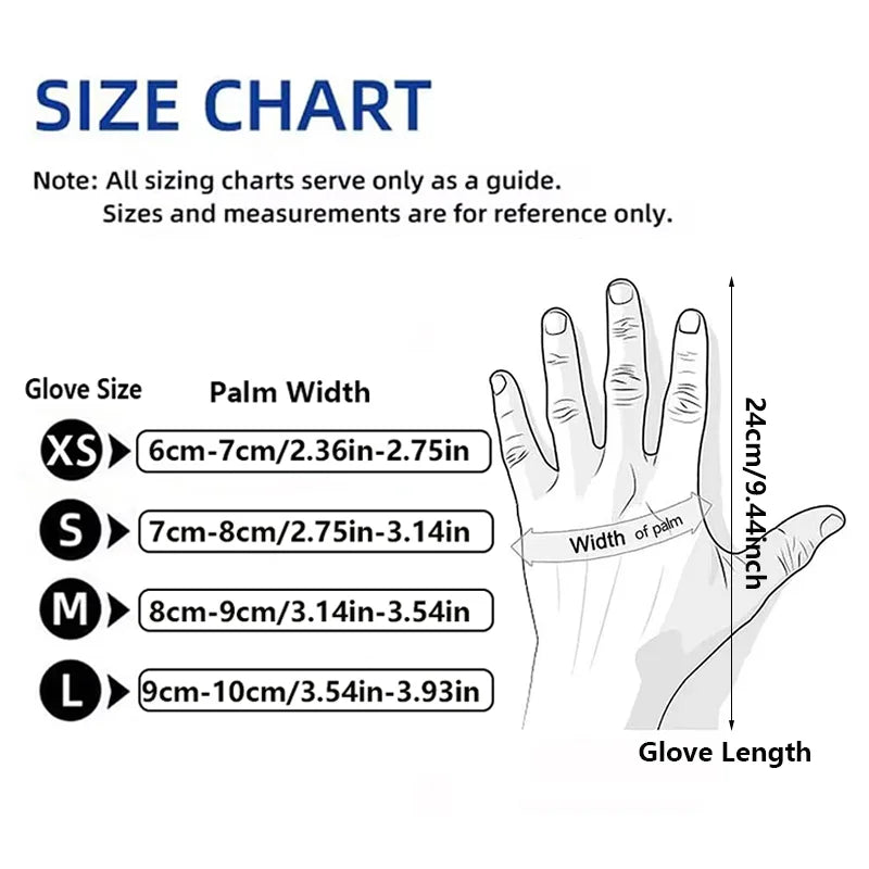 100/50/20pcs Light Pink Disposable Nitrile Gloves Waterproof