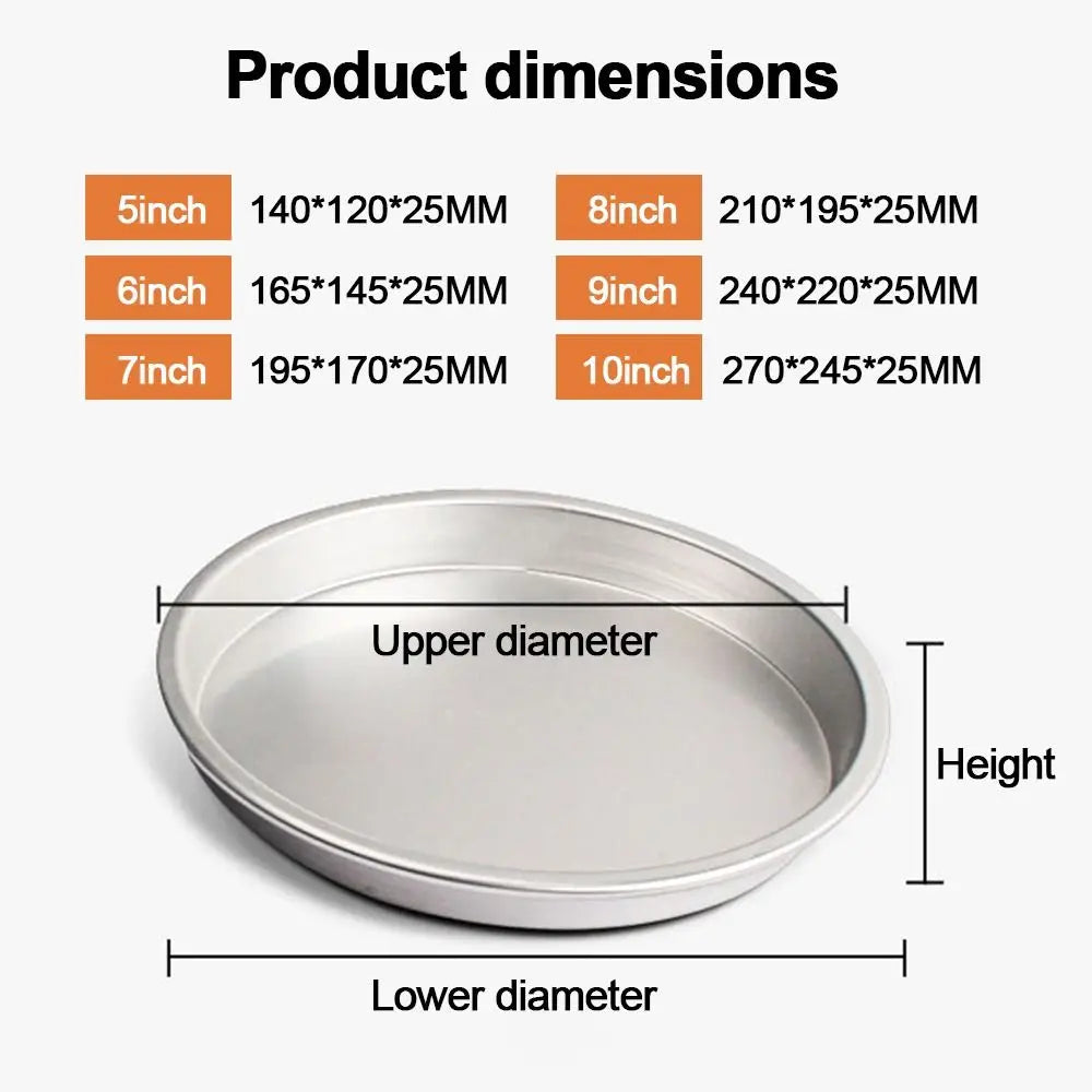 Round Baking Tray Non-Stick Even Heating Pizza Baking