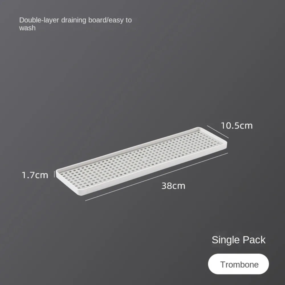 Fruit Dryer Tray Rectangle Tableware Dish Racks Plastic