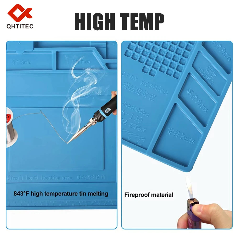Soldering Silicone Mat Work Mat Heat Anti-Static Esd