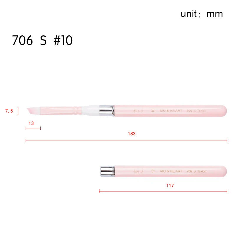 Pink Travel Minipen Korean Synthetic Hair Artist Acrylic