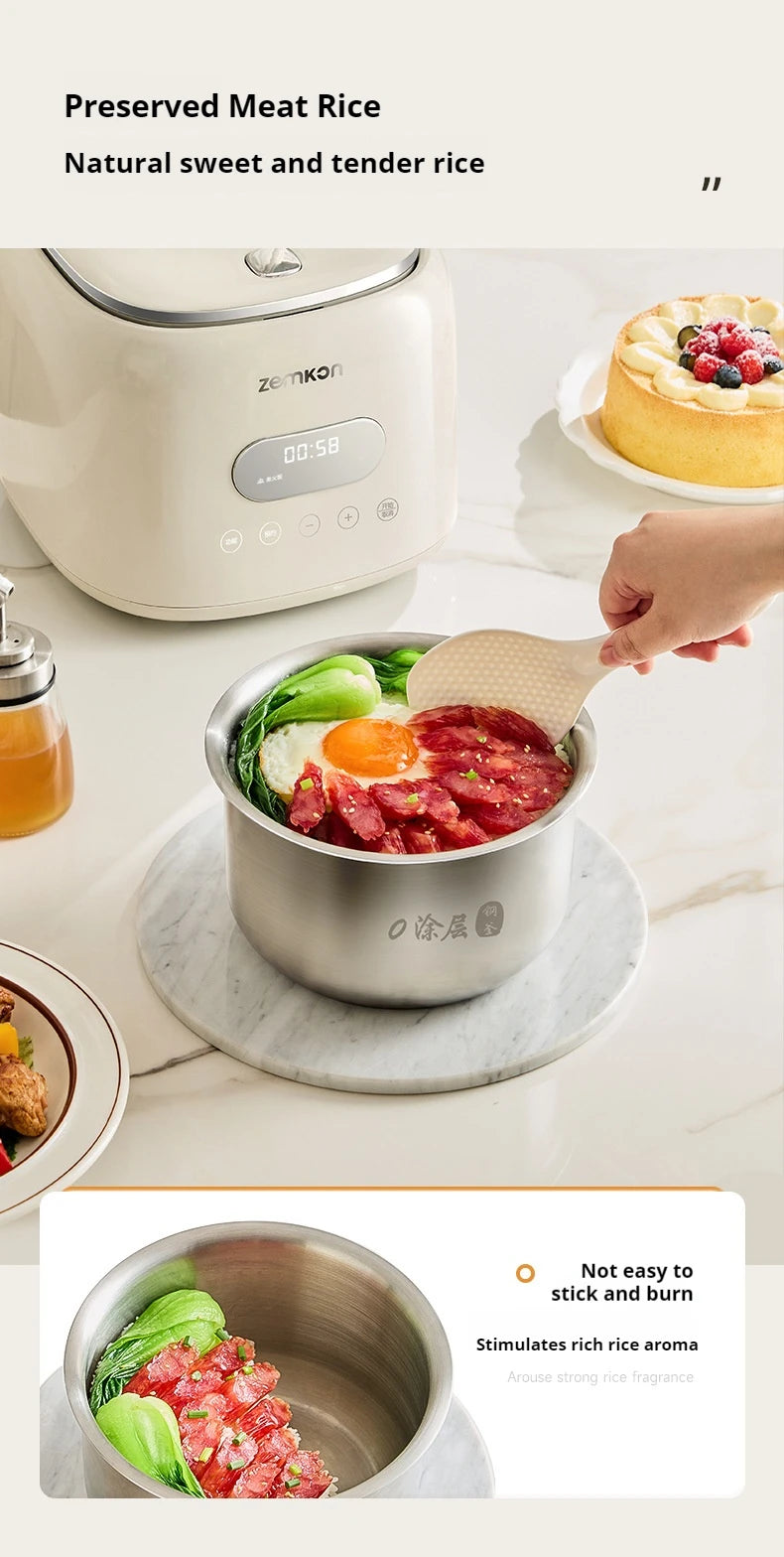 German Zemkon 5l Electric Rice Cooker Stainless Steel