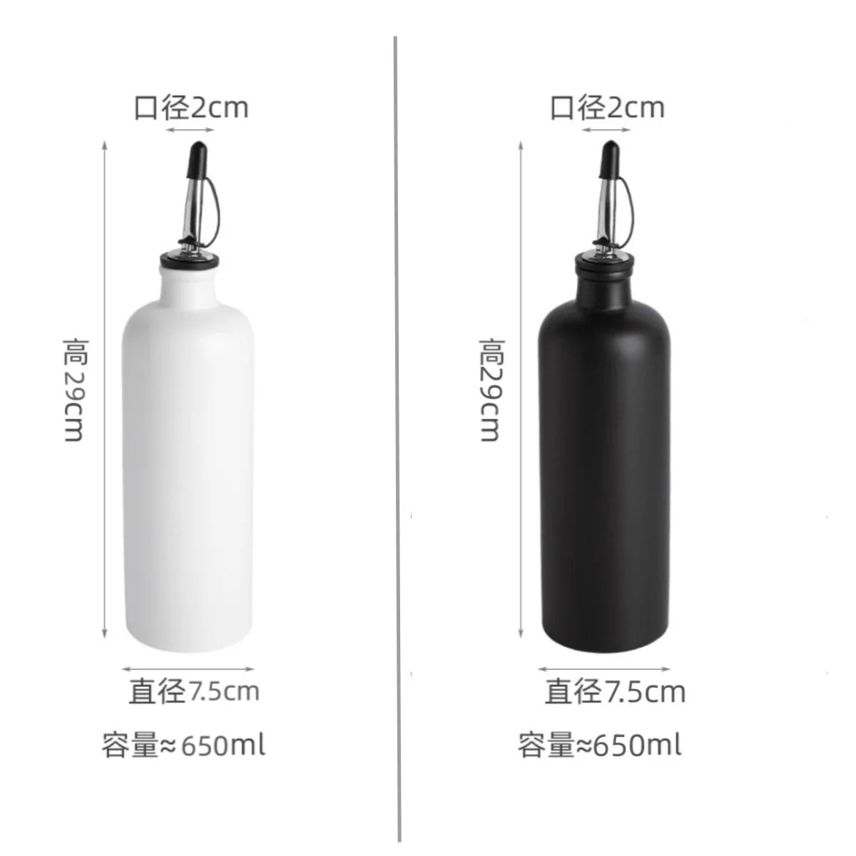 Ceramic Oil Pot Seasoning Bottle Olive Oil Vinegar