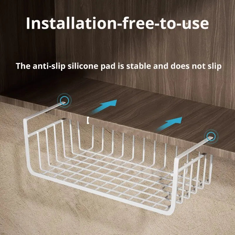 1pc Hanging Net Basket Iron Material Large Capacity