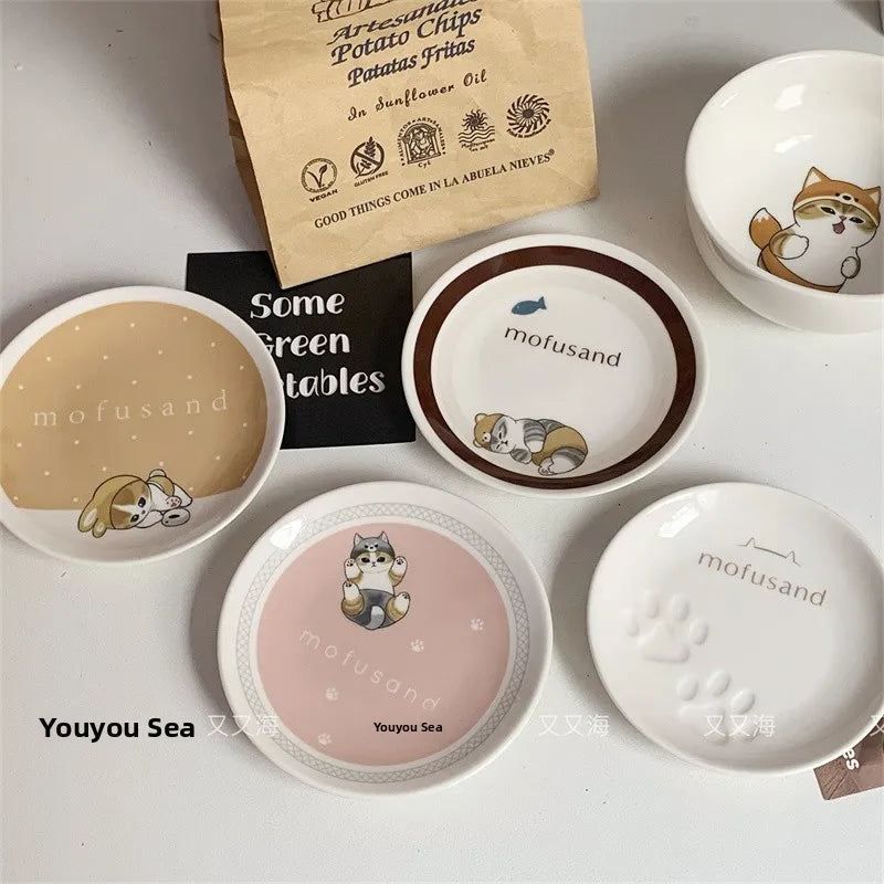 Adorable Ceramic Shark Dinnerware Small Bowl Soup Spoon
