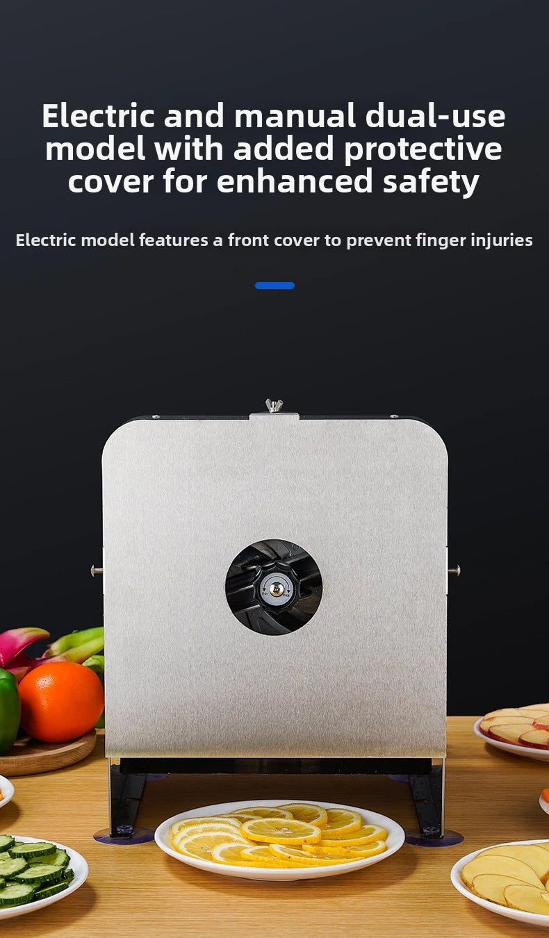 Electric Vegetable Cutter Automatic Feeding Food Processor French
