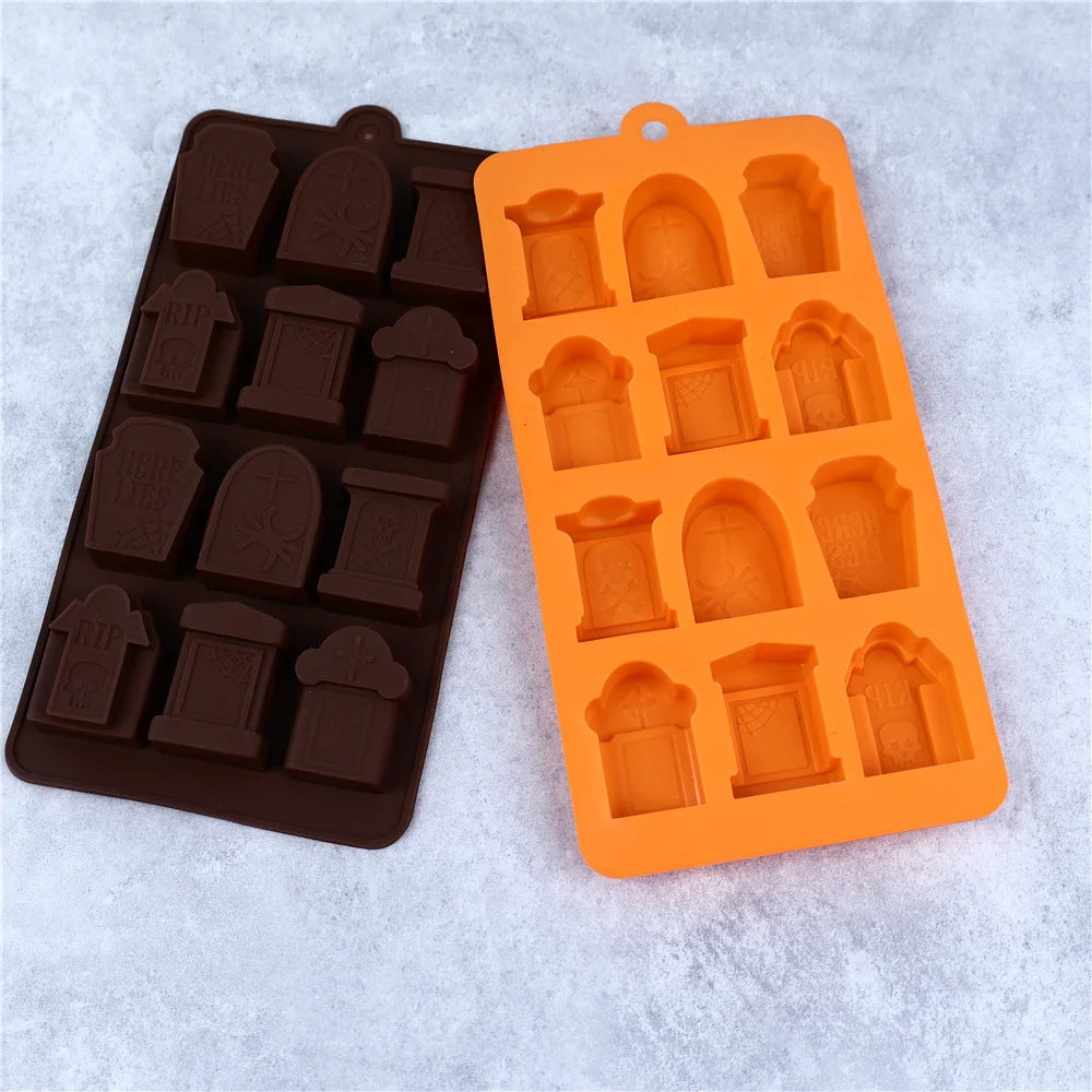 Halloween Pumpkin Chocolate Silicone Mold Candy Biscuit Jelly