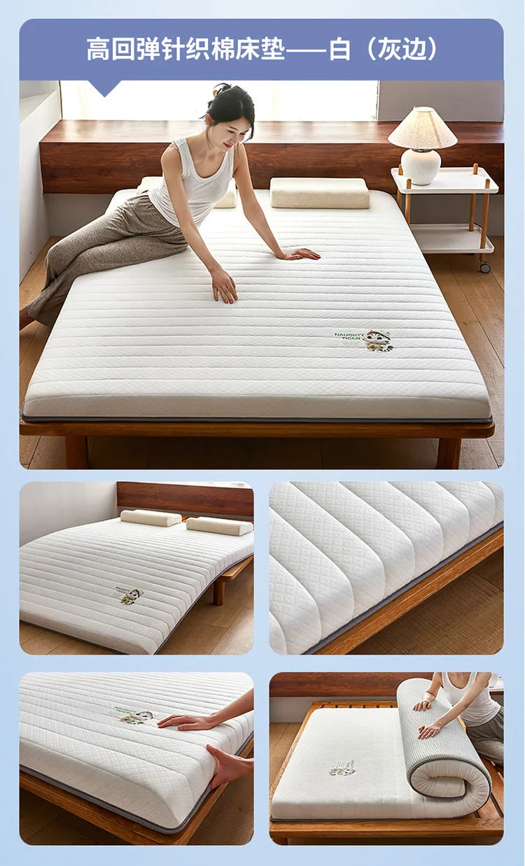 Latex Memory Foam Mattress Soft Pad Bed Bedroom