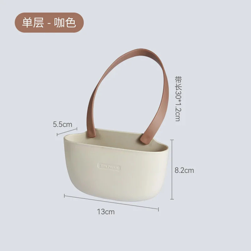 Silicone Sink Holder Sponge Bag Drain Water Basket