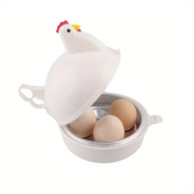 Lovely Chicken Shaped Egg Boiler Steamer Eggs 1egg