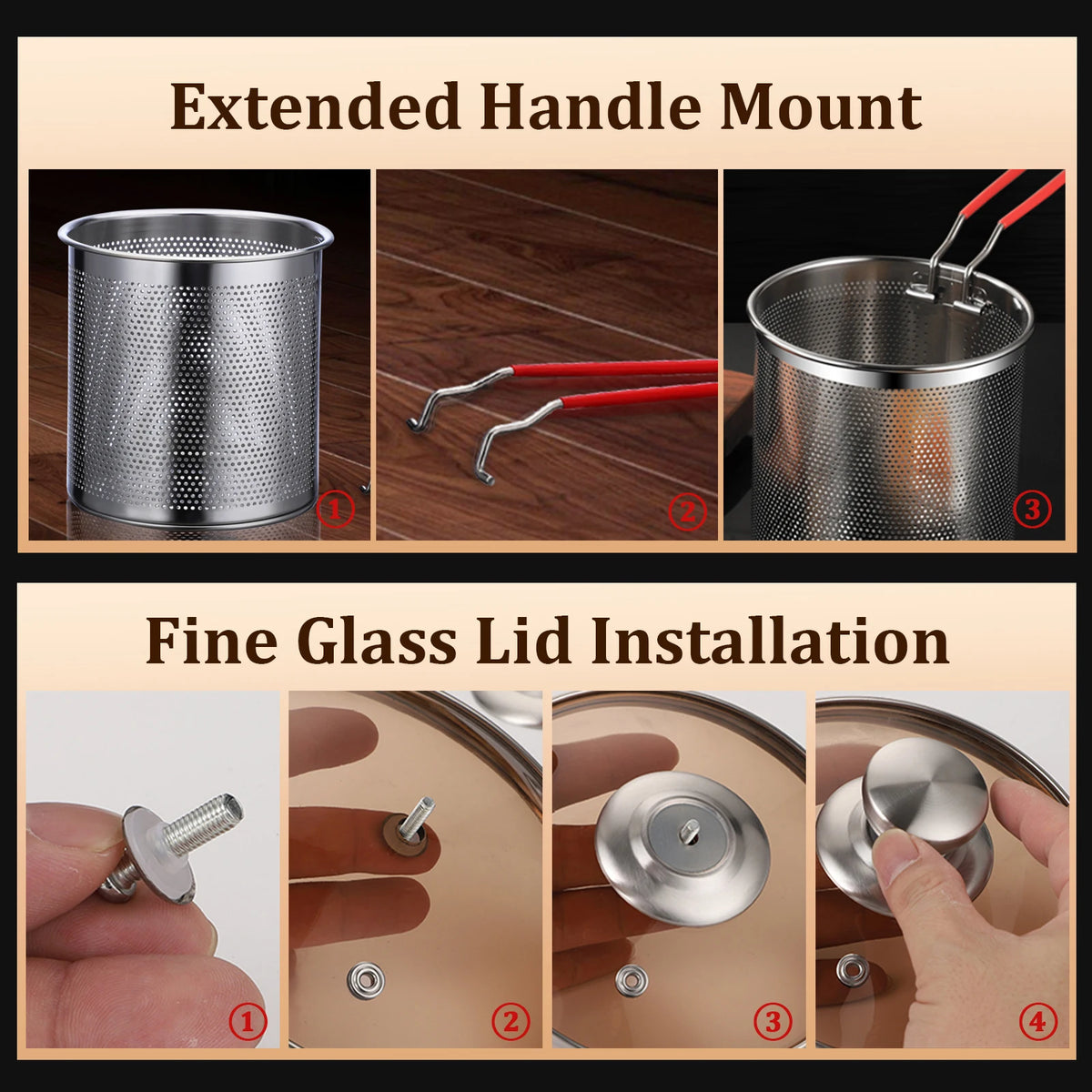 Deep Frying Pot Stainless Steel Fryer Pan Fry