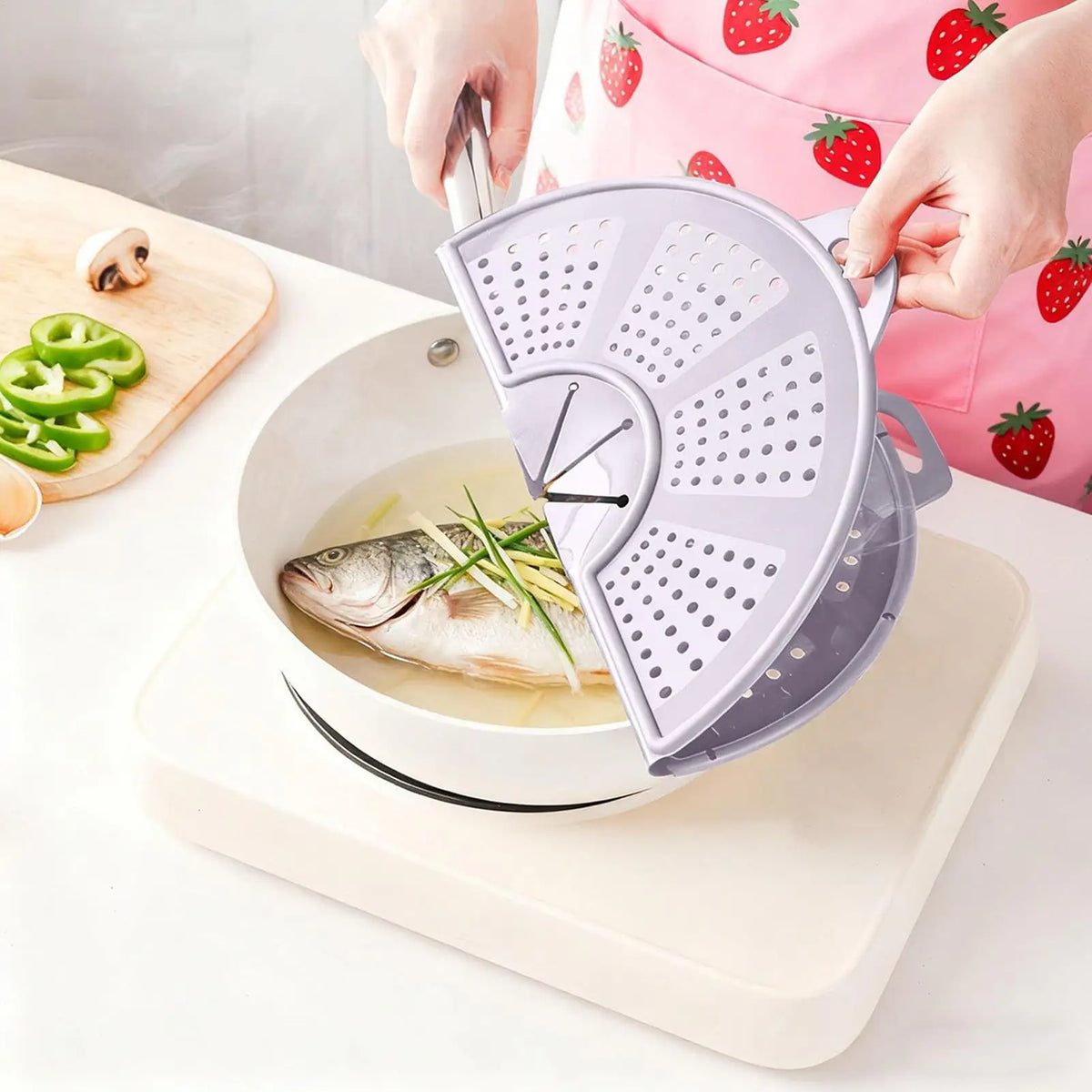 Silicone Splatter Guard Frying Pan Splash Shield Cover