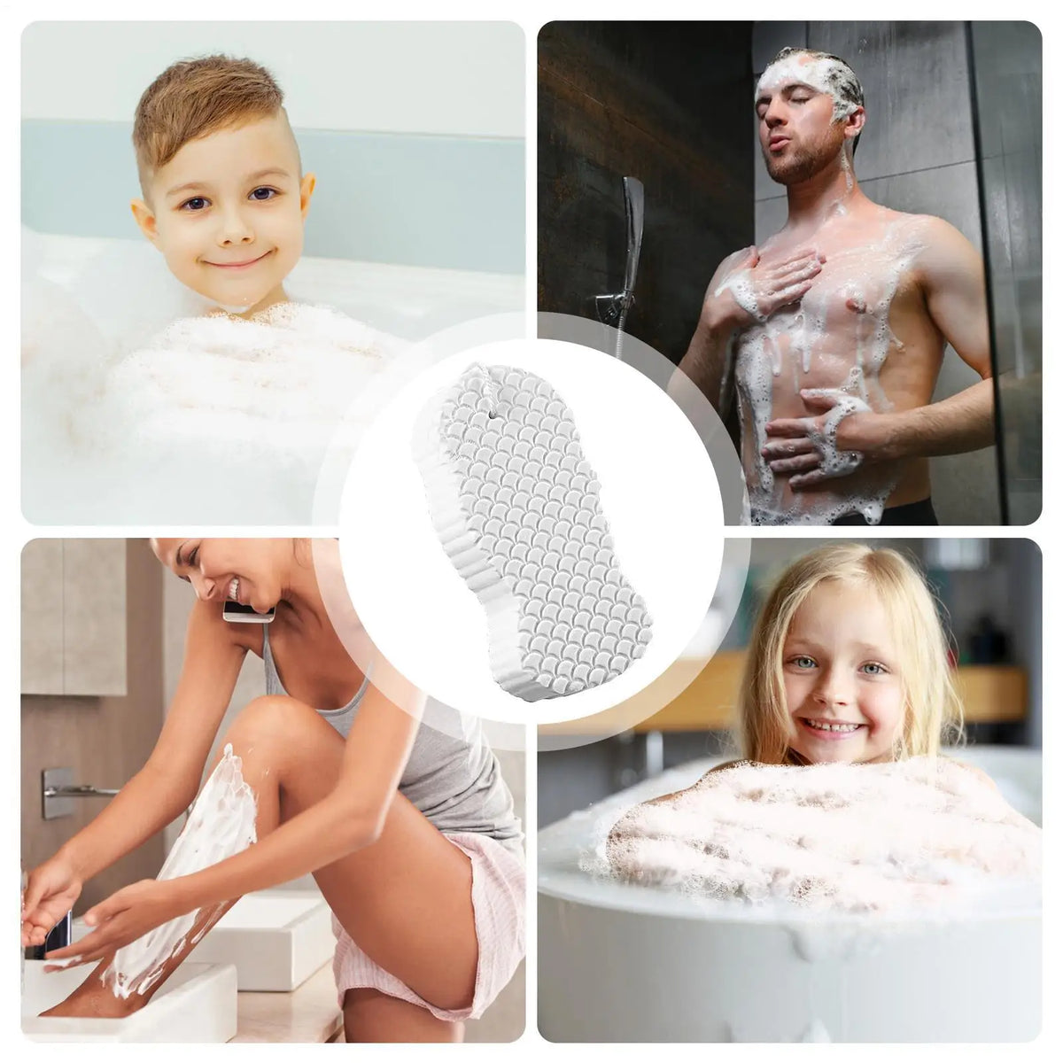 Bath Sponge Exfoliating Bath Scrubbing Sponges Body Washcloth