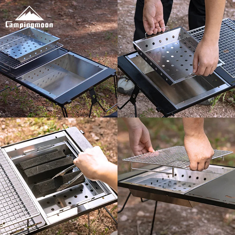 Campingmoon Ug-1 Igt Carbon Grill Camping Table Expansion