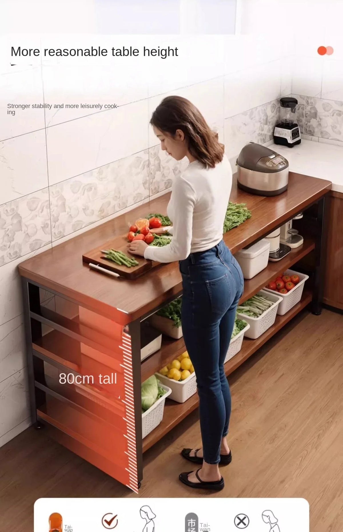 Storage Rack Floor-Standing Multi-Tiered Workbench Storage