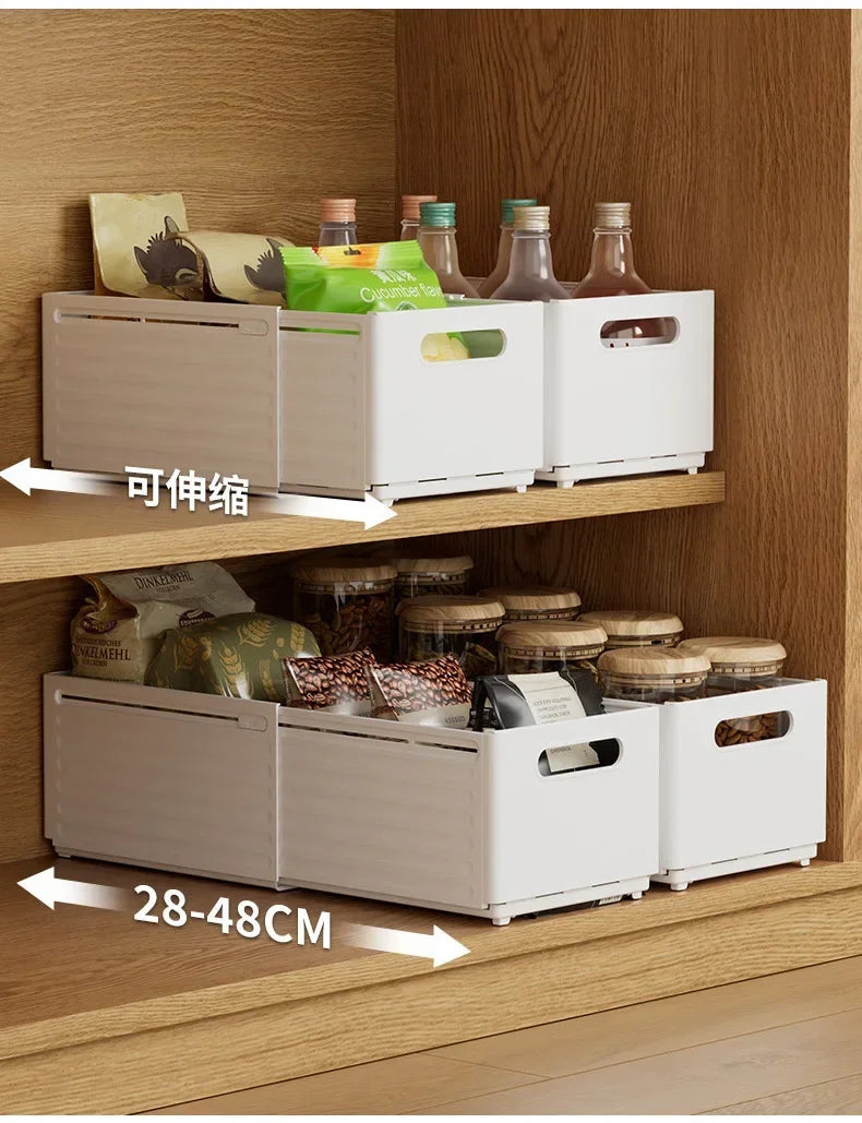 1pc Retractable Drawer Organizer Length Adjustable Cabinet