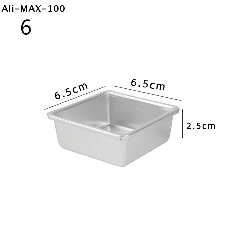 Ays 1pc Rectangular Mold Aluminum Alloy Lunch Meat