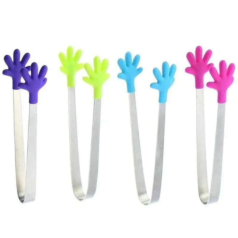 Creative Colorful Palm Stainless Steel Handle Silicone Mini