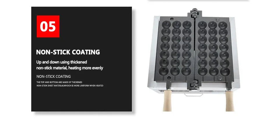 Xeoleo Electric Waffle Maker 1400w Candied Haws Skewer