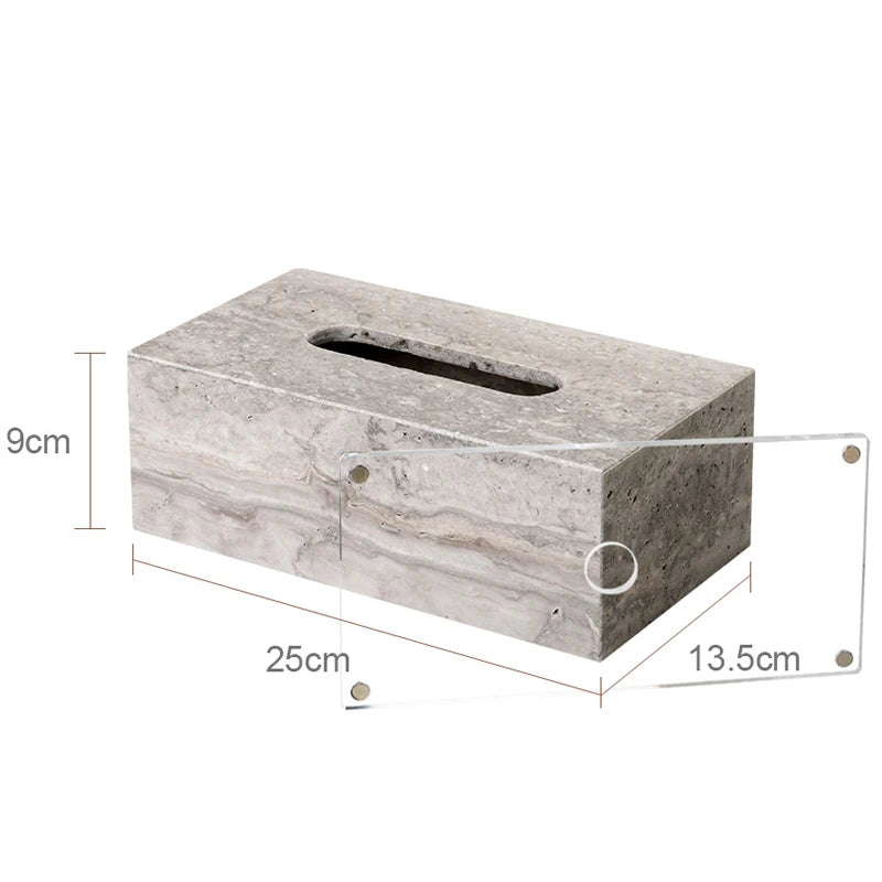 Travertino Grigio Bathroom Antique Natural Marble Soap Dispenser